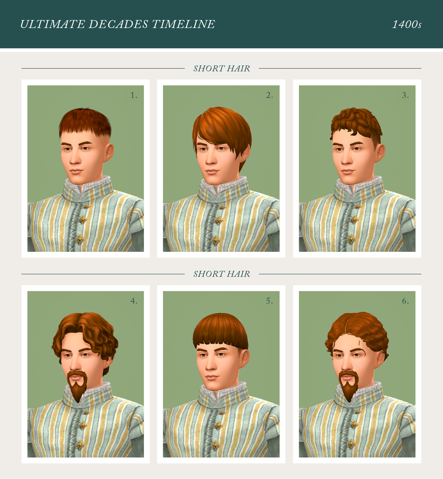 While long hair on men continued to be the fashion during