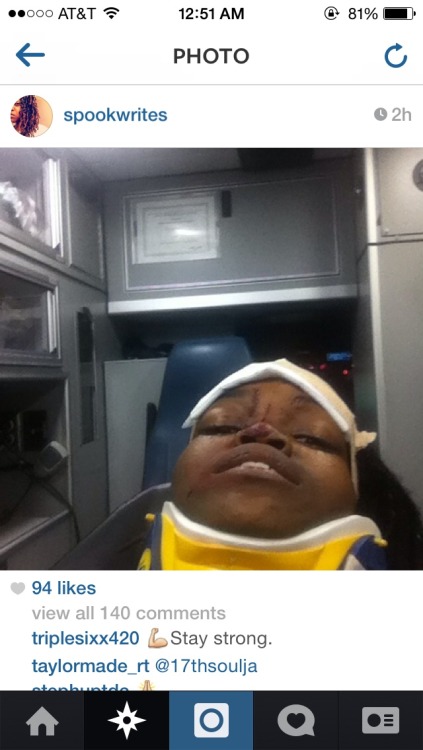 fvckjojofromboston:lovelylavenderchild:lucidnee:illumahottie:A black woman was shot in Ferguson toni