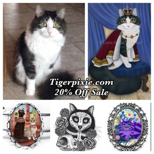 Anakin says, “Lookie here! My mama’s Fantasy Cat Art at https://Tigerpixie.com is 20% OF