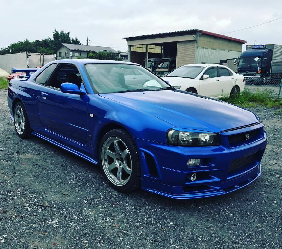 Buy Now Japan A Very Clean Bay Side Blue Gtr34 V Spec We Shipped