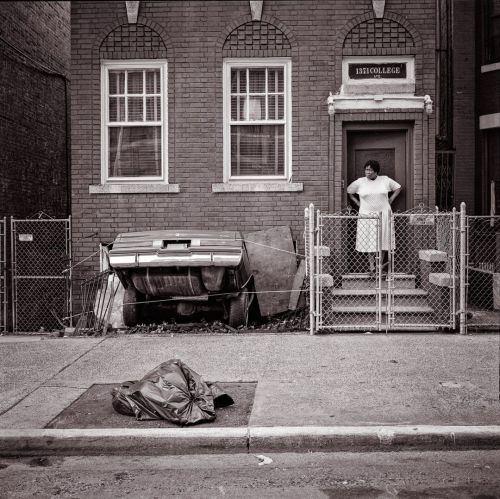 Off-street parking in the South Bronx, 1989.