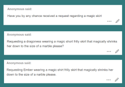 “Yeah, you with the magic skirt…take