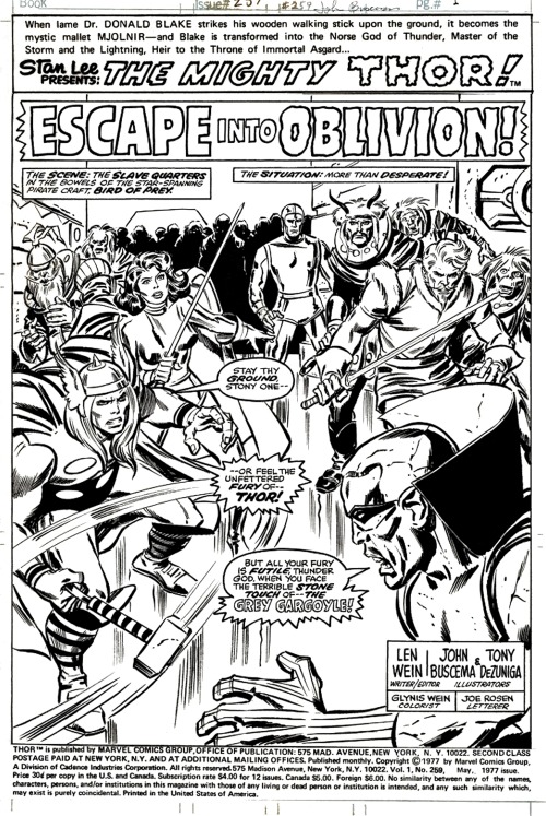 Thor 259 pg1-2 by John Buscema