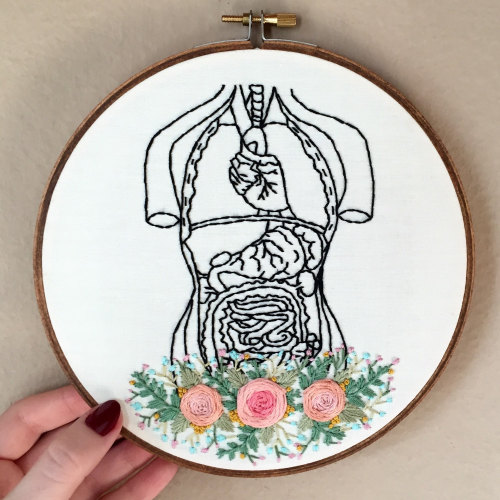 sosuperawesome: Embroidery hoops by MoonriseWhims on Etsy • So Super Awesome is also on Faceboo