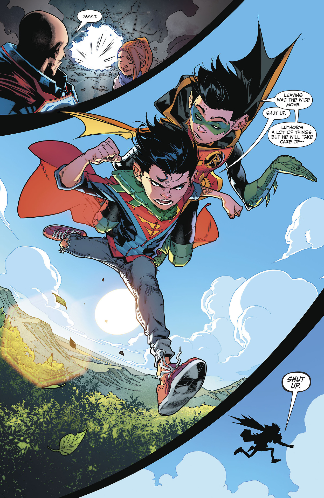 “Rest assured, you will never find me piggybacking on your narrow shoulders.”-Damian
