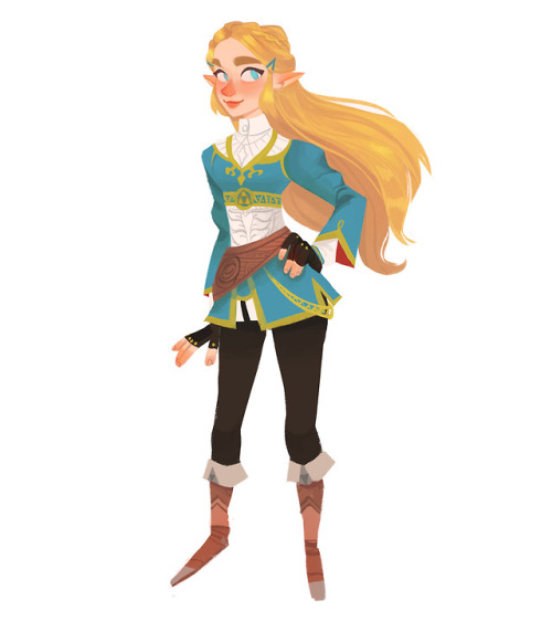 Trying out some lineless art. It’s really fun! I didn’t like my previous drawing of Zelda though so 