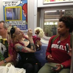 To, the look on that lady&rsquo;s face&hellip;I hate ppl on the subway!