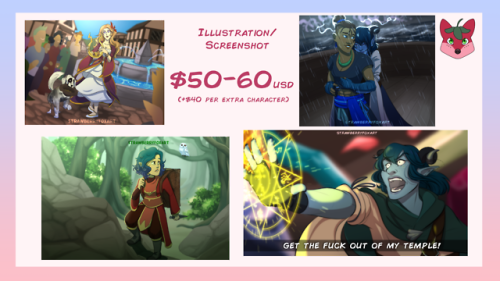 Summer Time Commissions!All rates are USD and paid through PayPal invoices. DM me for my discord or 