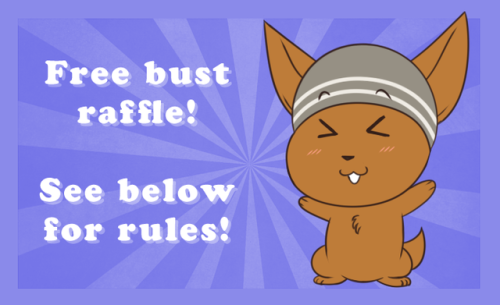 jimmuarts: Time for a free nude (18+) bust raffle! Anyone can enter!- Simply reblog this post to ent