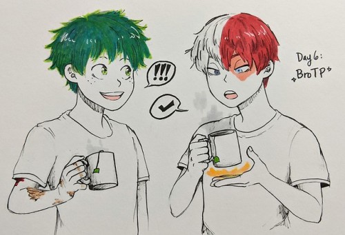 BNHA inktober days 1-6 | prompt list | my twitter (where I post these&hellip; more&hellip; frequentl
