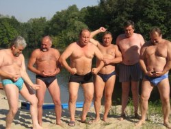 simply-daddies:  lovemihon:  Россия  This is my fantasy  Love a group of guys like that having fun.  Love the swimsuits too.