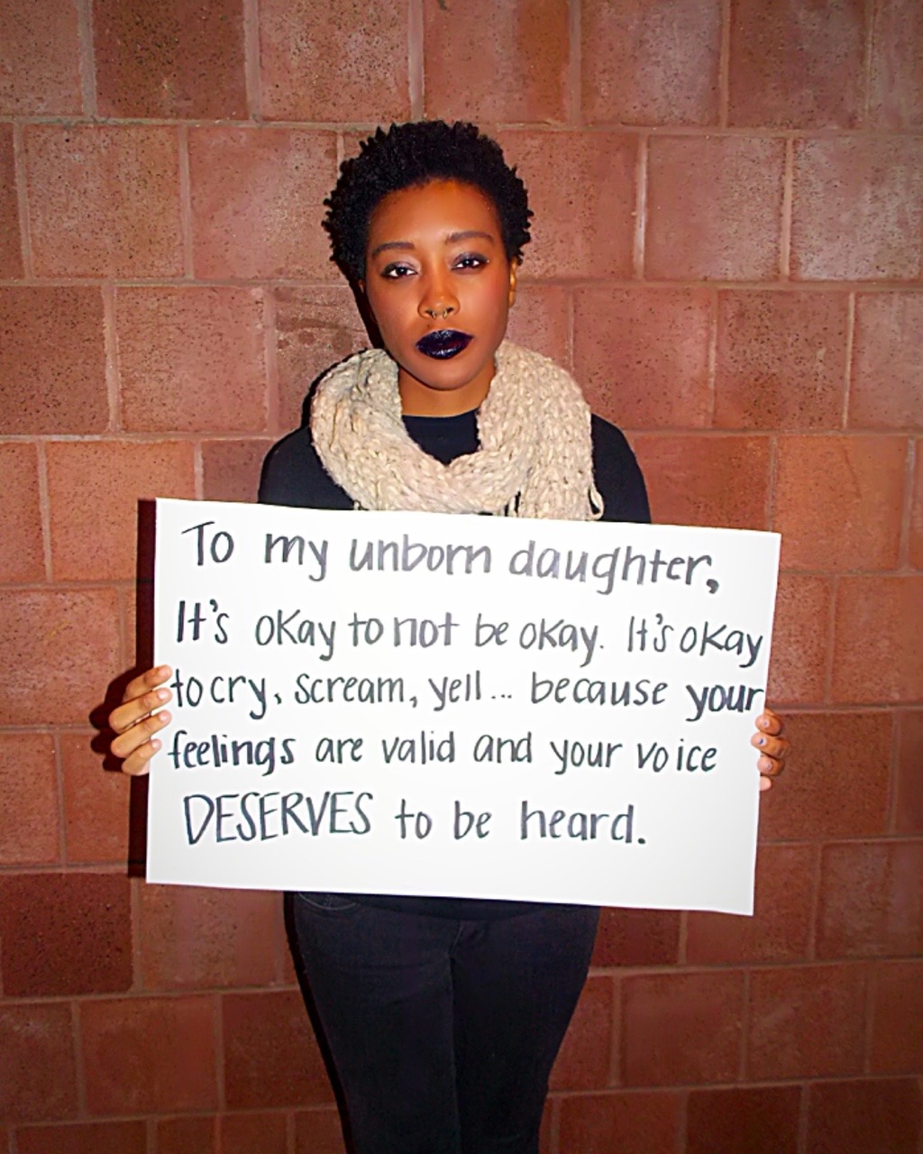 blackactionnow:  BLACK ACTION NOW!: &ldquo;To My Unborn Daughter…&rdquo;