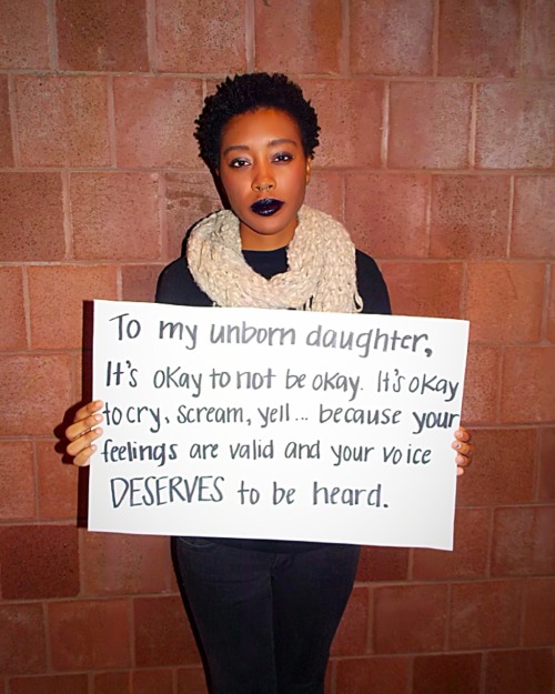 arnoldpalmerinabklynfridge:blackactionnow:BLACK ACTION NOW!: “To My Unborn Daughter…” This project i