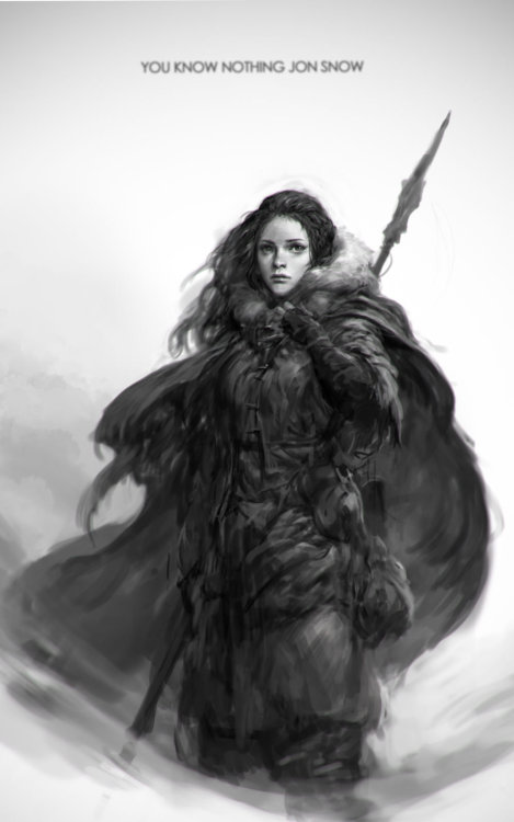 Beautiful Digital Painting of Ygritte by Sungryun Park