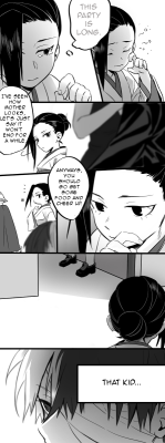 fantranslator:  Ciao everyone! ( ๑ ᴖ ᴈ ᴖ)ᴖ ᴑ ᴖ๑)❣ This one is a todomomo I saw that I thought was nice! This is one if they met as kids right after todoroki’s incident. As always, take a look at the original artist and follow/bookmark