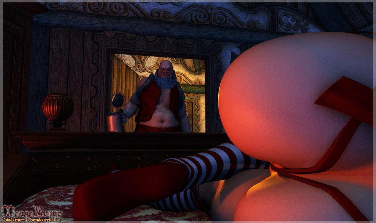 isitweirdifindcartoonssexy:  Santa unwinds after his all-nighter….@