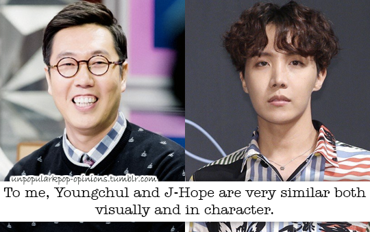 Unpopular K Pop Opinions To Me Youngchul And J Hope Are Very Similar Both Unpopular K Pop Opinions To Me Youngchul And J Hope Are Very Similar Both