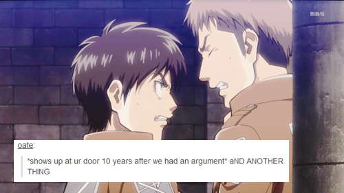 fujoshi-fish:  cecilplmer: SNK + text posts, part 2 (part 1)   Hahahahahhahahahah