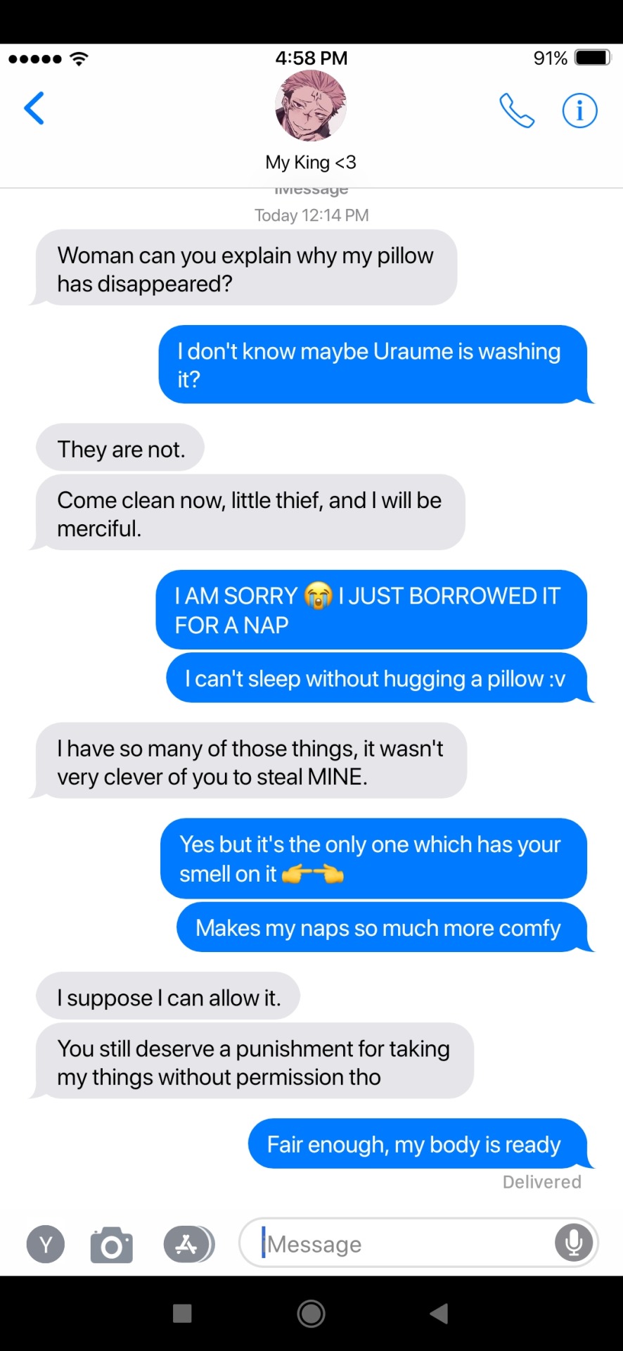 You Hug Your Pillow When You Sleep