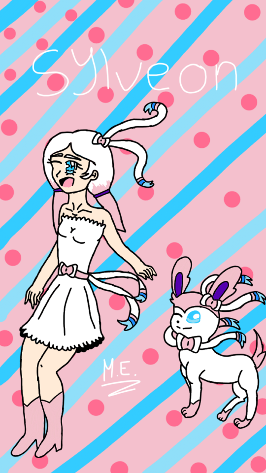 A Digital Version Of My Human Sylveon Drawing