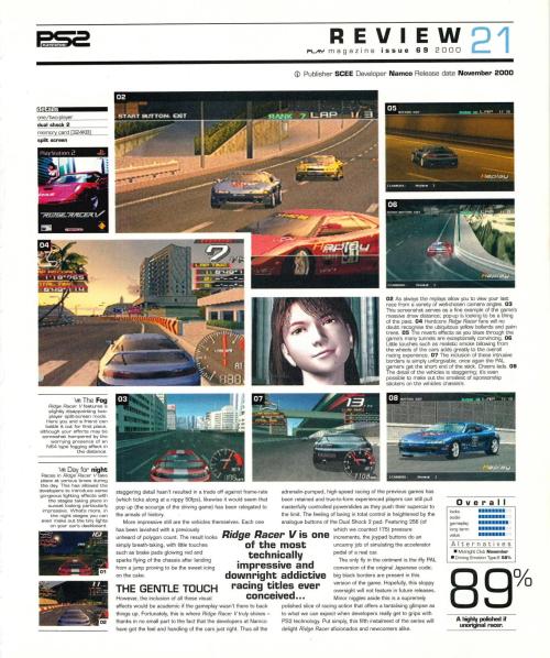 dosgamer000: Ridge Racer V - Play UK, December 2000