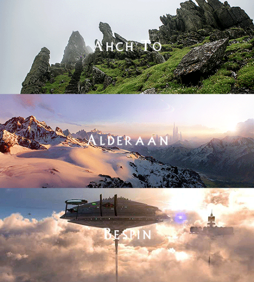 the-savior-and-the-pirate: SW Movies + Locations