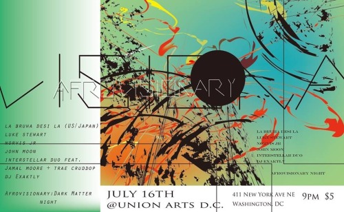 Afrovisionary : Dark Matter has moved venue to the grander Union Arts D.C. with a better lineup as w