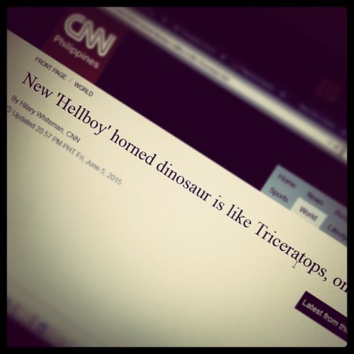 pencilero All other news can go home. No other headline today will be as awesome as this one! #Hellboy #dinosaurs 