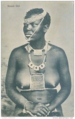 Swazi woman, via Delcampe.   