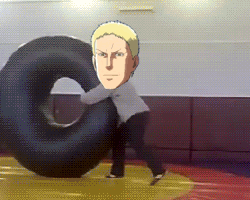 wallmariah:   sometimes i cry over all the sad and serious stuff on Attack on Titan and then the fandom is just usually this                     