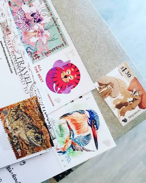 Outgoing : 091018 ✉Mailed out postcards swaps to Bahrain , Trinidad &amp; Tobago , Austria and Germ
