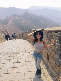 raunchi:  Great Wall of China, 2015  FUCKKKK the Great Wall of china looks like shit with you standing near it