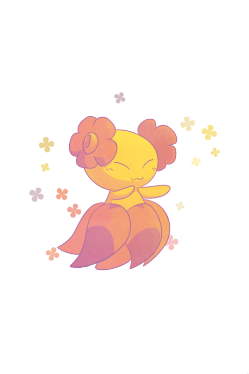 labradorito: daily poke 182 - bellossom its so hot today im dying