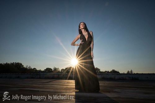 Photo by Michael Lee #class #sunset #location #dress #longdress #model #sky