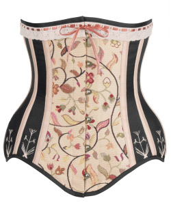luxus-aeterna:Historic Brocade Underbust Corset with Flossing by Corset-Story, also