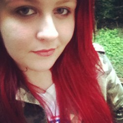 Looking sure red today! I love my hair now