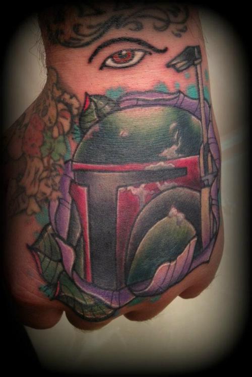 Boba Fett Hand cover up.
Done at the Battleship Olympia Convention by J.R. Jenkins
@jinx_removing on instagram