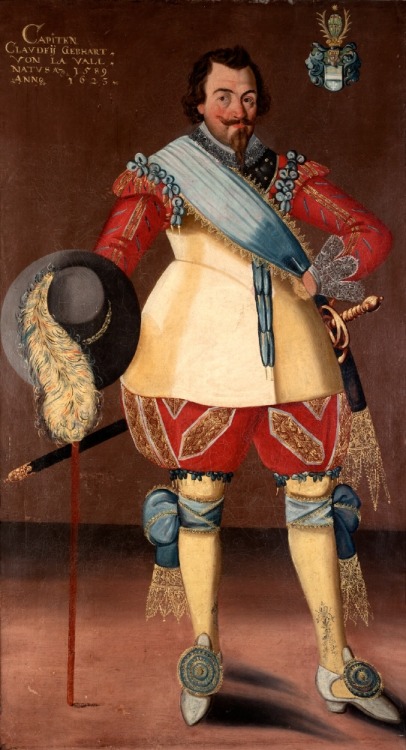 history-of-fashion:1623 Georg Günther von Kraill Bemeberg - Claude Gebhardt de Laval(Skokloster Cast