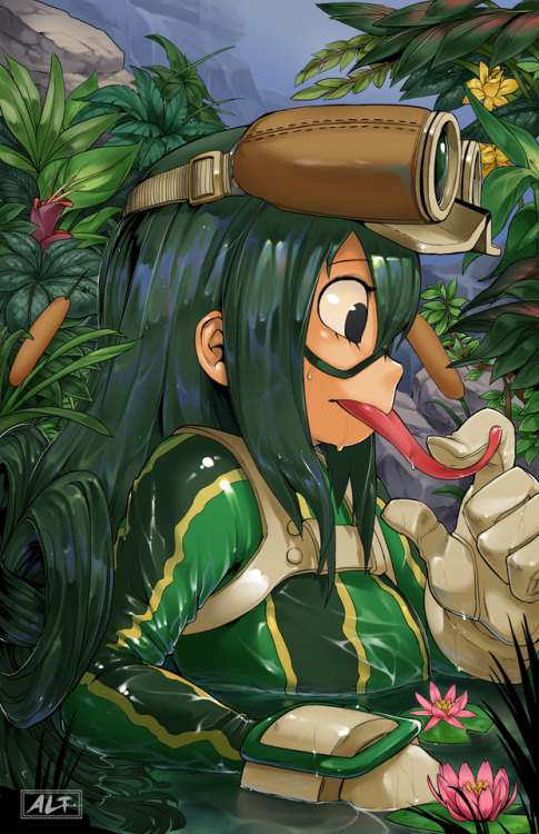 alts-art: THE RAINY SEASON HERO: FROPPY Also known as Tsuyu Asui! Best girl! I really  love her