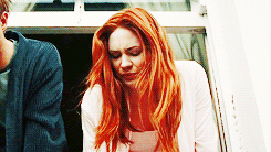 morganlindseys:  gif meme: amy pond + hair| asked by hookfire 
