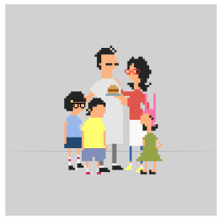 eatsleepdraw:  8-bit bobs burgers, prints