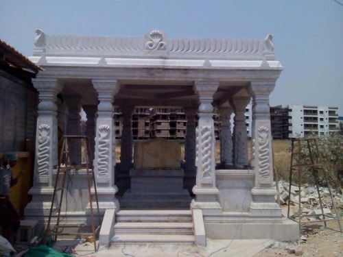 Hinduism is a living religion, which still builds beautiful traditional temples like this one in Hos