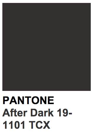 colors — Pantone 19-1101 TCX After Dark