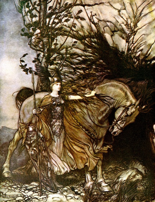 magictransistor:Arthur Rackham, The Rhinegold & The Valkyrie [Richard Wagner], 1910.