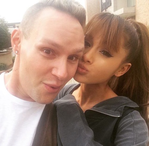 arianagrandeupdatesx:  October 14: Ariana Grande and Mac Miller with fans at SouthPark Mall in Charlotte.