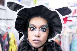 Tokyo-Fashion:  Ran Into Harajuku Icon Hirari Ikeda - Wearing A Bonnet With Ears