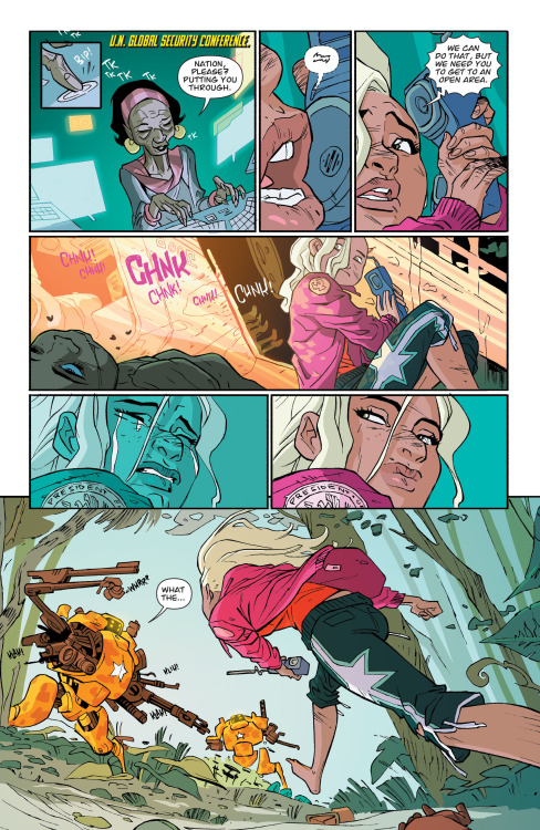 Divergence: PREZWhew. That sure was something. Oddest assassination atetmpt in a long while, I must say.Prez is planned for a guaranteed 12-issue maxiseries, but if you like what you’ve seen of President Beth Ross so far then spread the word a bit and