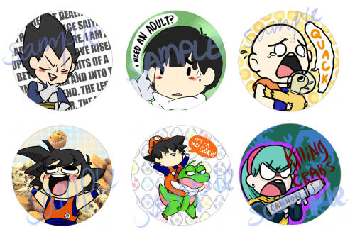 jinntantei:my store is officially open! if you’d like to purchase any of my abridged buttons, please