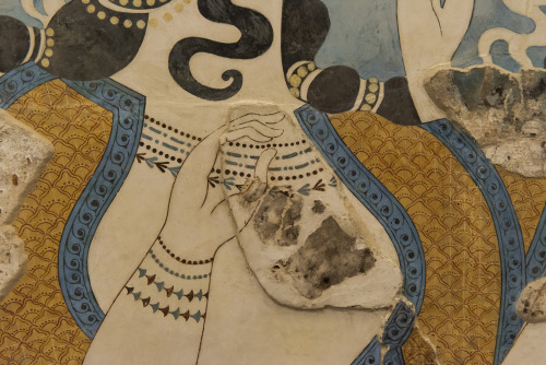 Detail of a reconstitution of a Minoan fresco