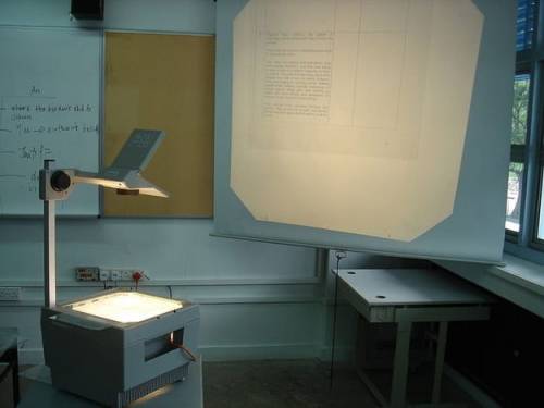 littlemissmorbidmoods: The Over Head Projector In class 